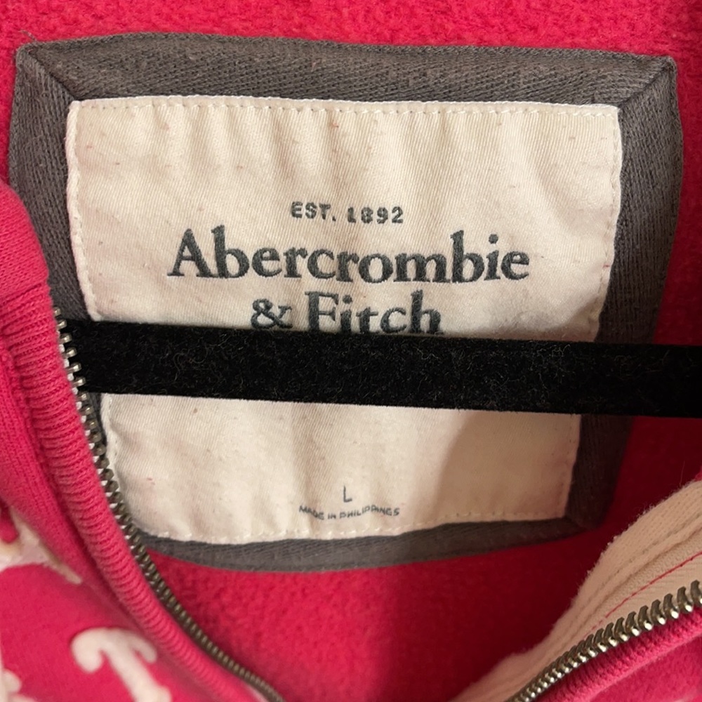 Abercrombie & Fitch Hoodie Size L Color Pink - Picture 8 of 15